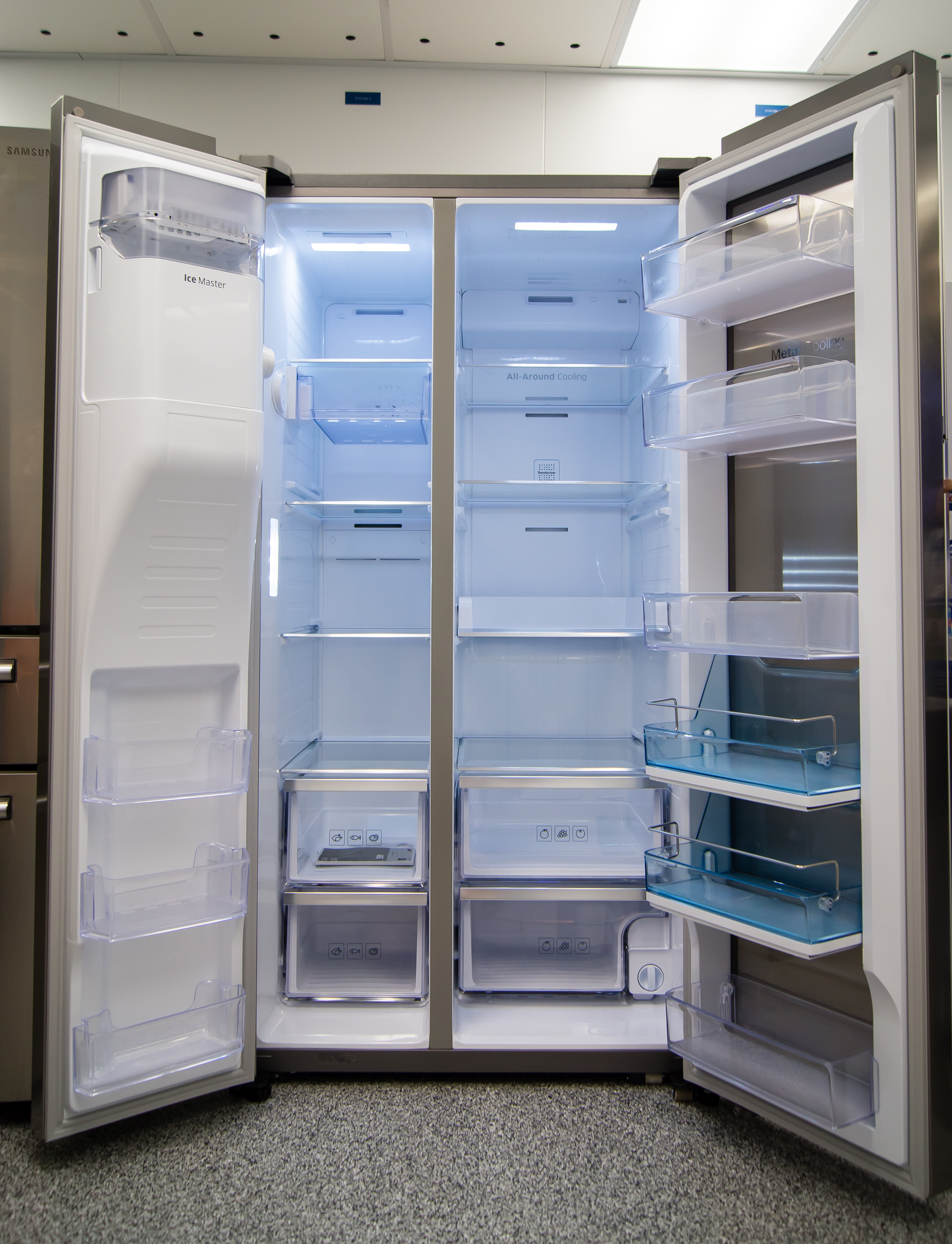 What are some benefits of a side-by-side refrigerator comparison?