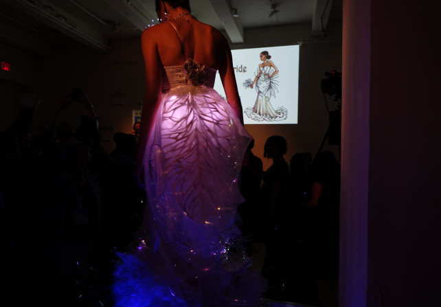 Biometric Bride: Detail in back