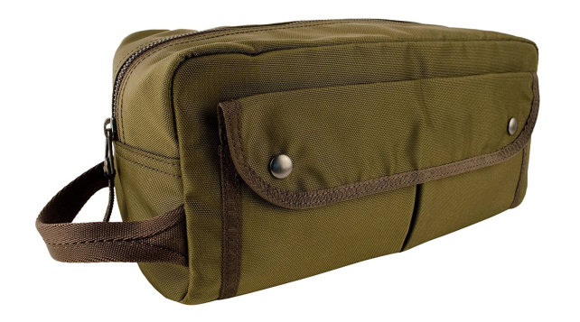 Ralph Lauren Mens Polo Military Nylon Toiletry Dopp Kit Bag