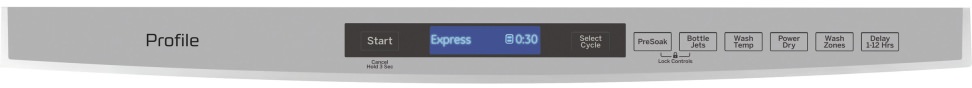GE Profile PDT846S Controls