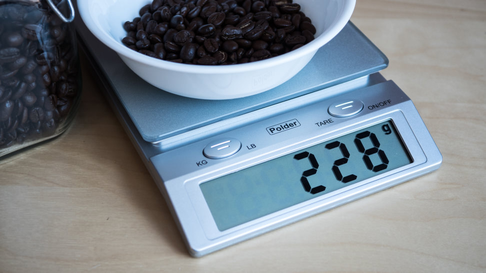 Polder KSC-310-28 Easy Read Digital Glass Top Scale