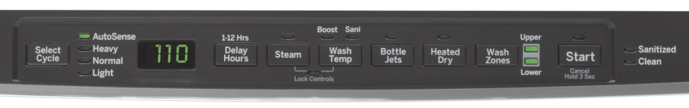 GE GDT695S Controls