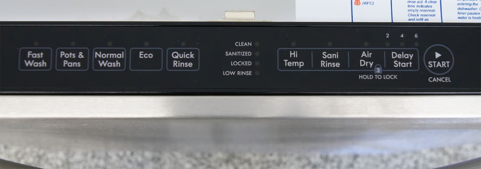 Kenmore Elite 14683—Controls