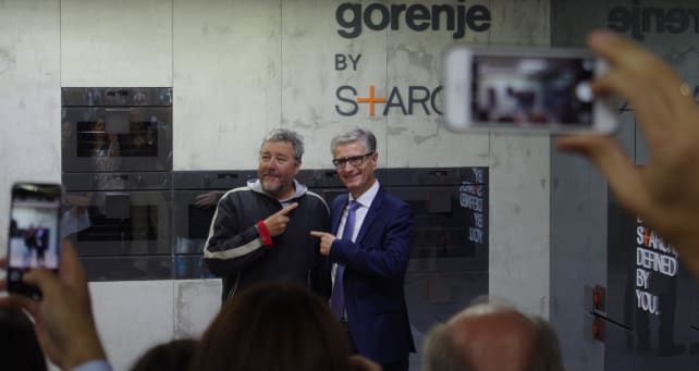 Philippe Starck for Gorenje and CEO Franjo Bobinac