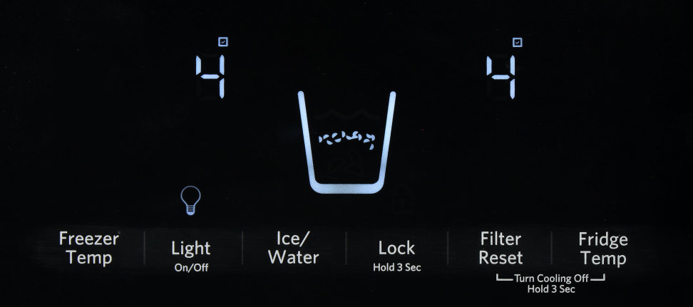 KitchenAid KSF22C4CYY Controls