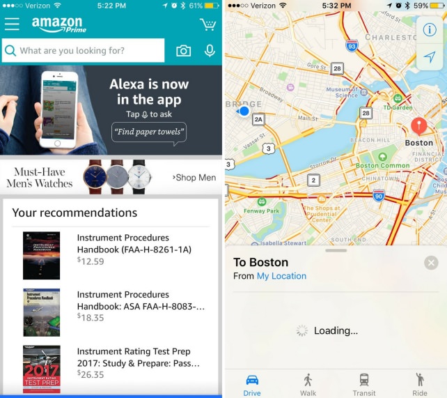 Get me directions to Boston
