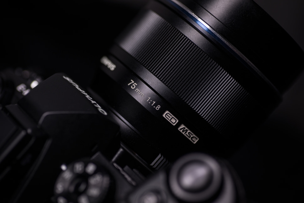 Olympus 75mm f/1.8 — Mounted