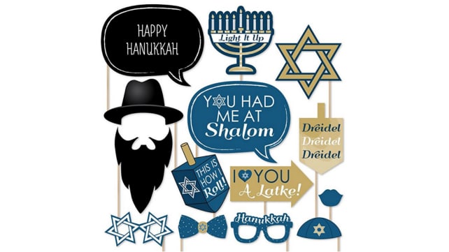 Hanukkah Photo Booth Props