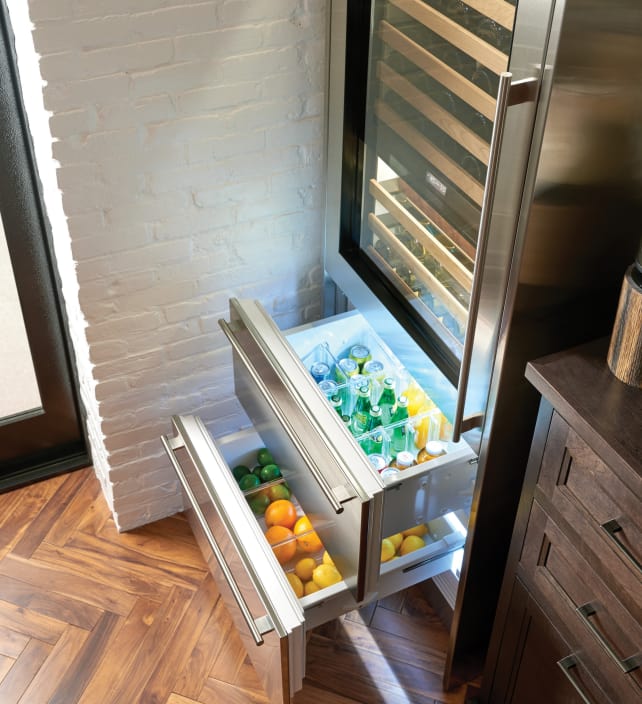 Sub-Zero Beverage Fridge