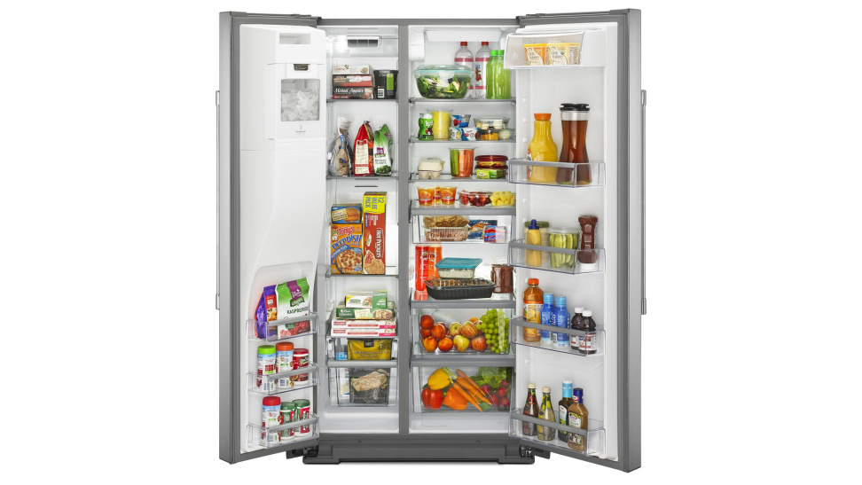 Maytag MSC21C6MFZ side-by-side counter-depth refrigerator ...