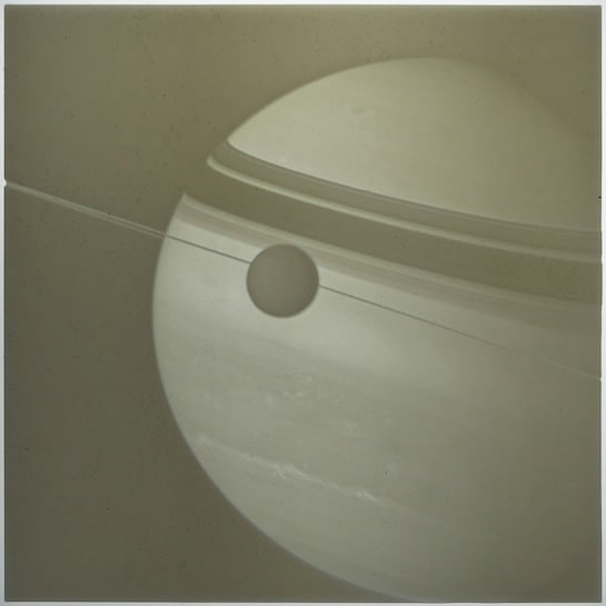 Saturn lithophane